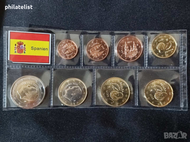 Испания 2023 - Евро Сет - комплектна серия от 1 цент до 2 евро , 8 монети, снимка 1