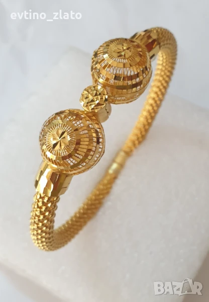 Златни твърди гривни 14К, снимка 1