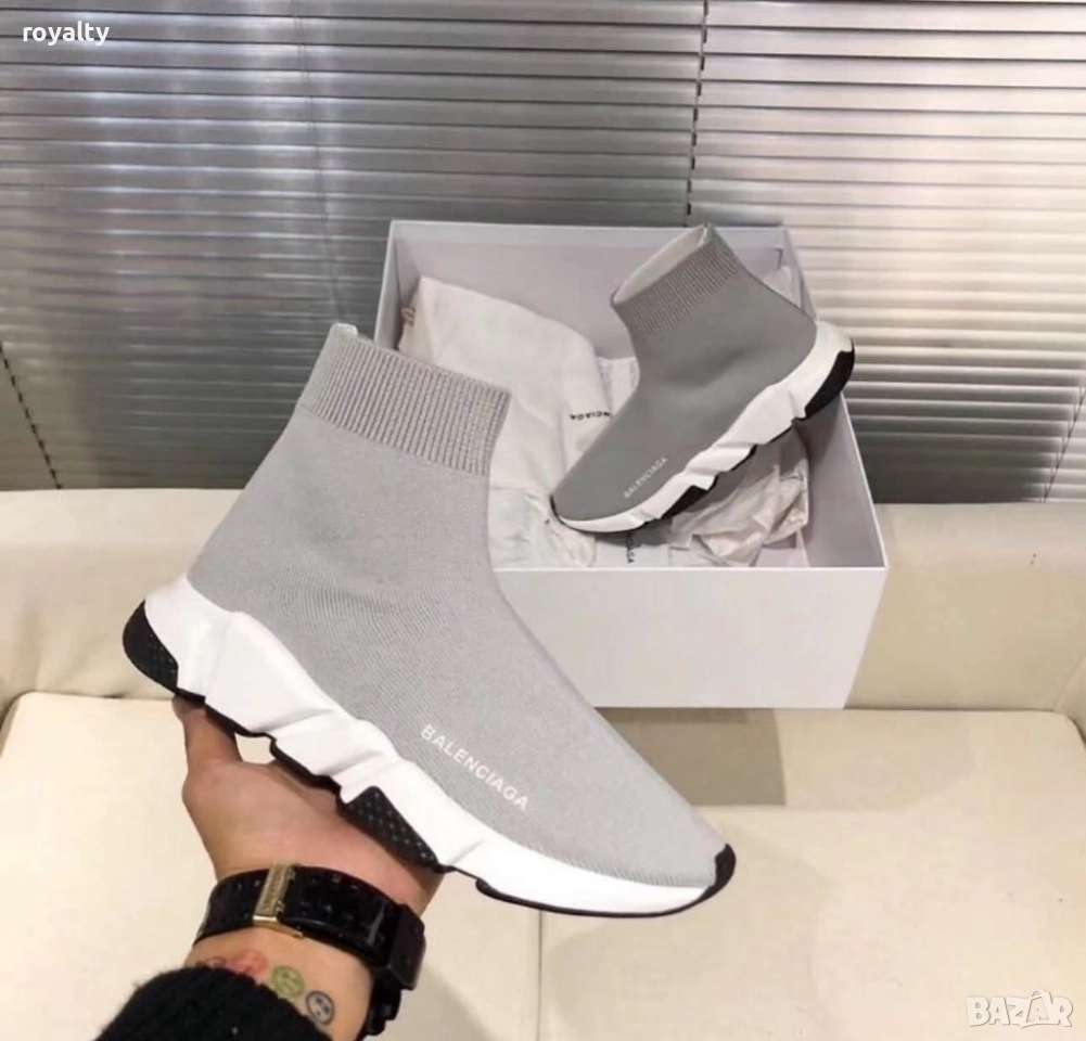 Balenciaga Сиви Обувки Тип Чорап , снимка 1