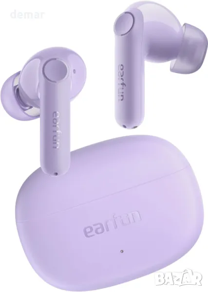 Безжични слушалки EarFun Air Life, дълбок бас с 12 мм драйвери, Bluetooth 5.4, 35 ч, IPX5, лилаво, снимка 1
