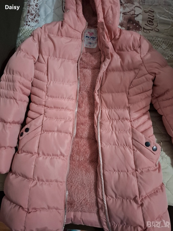 Детско зимно яке розово, снимка 1