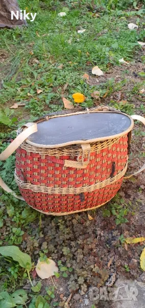 Плетено рибарско кошче , снимка 1