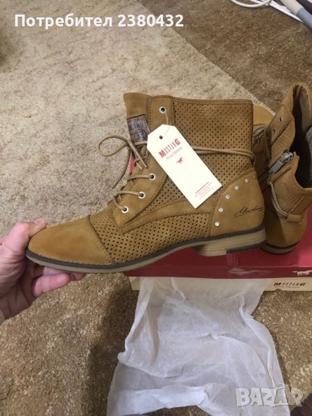 Дамски боти есенни Mustang - 40 , снимка 1