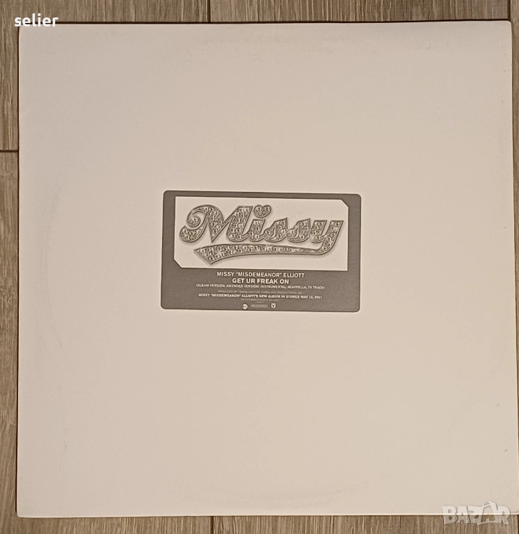 Missy "Misdemeanor" Elliott ‎– Get Ur Freak On Maxi Single 12 Издание 🇺🇸 USA 2001 г PROMO издание , снимка 1