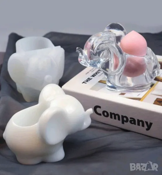 Молд кашпа слонче, снимка 1