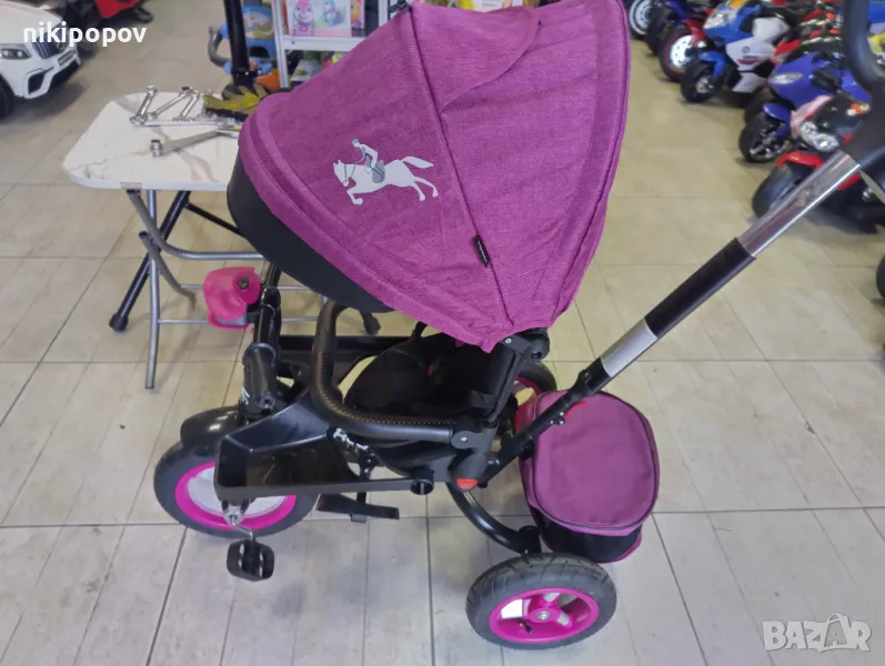 BYOX Детска триколка JOCKEY лилав, снимка 1