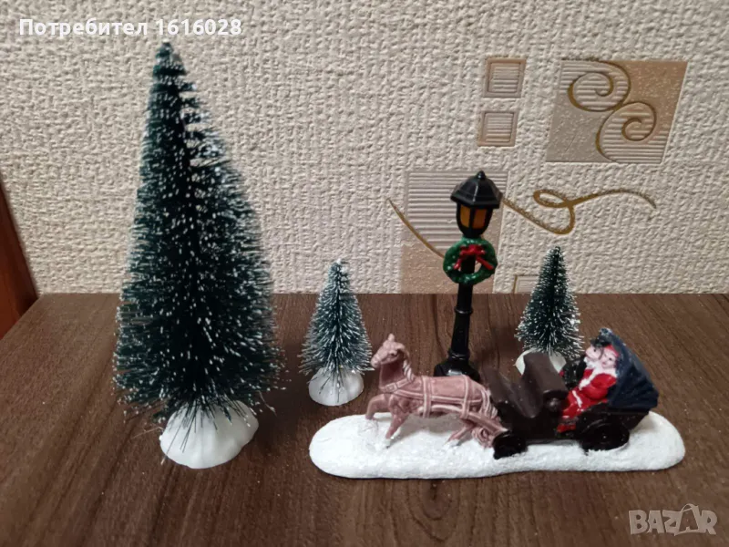 Коледна декорация за допълване на селца около елхата., снимка 1
