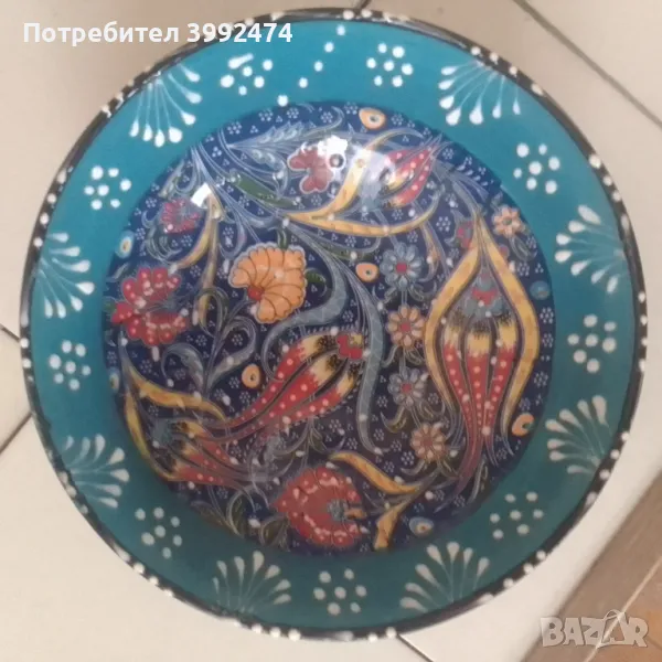 Невероятно красива чиния,ръчно декорирана, снимка 1