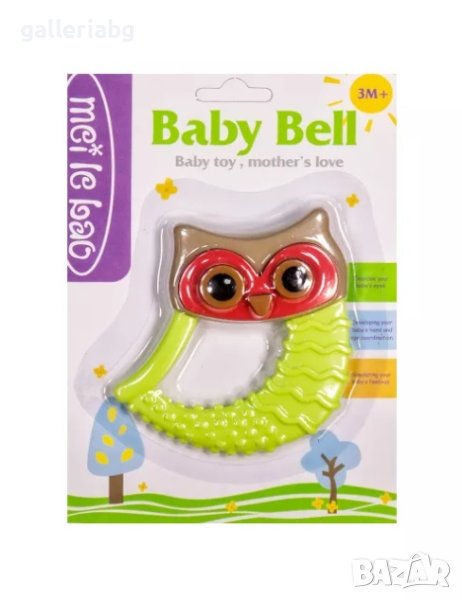 Бебешка чесалка Бухалче – 3+ месеца, цветна и удобна, снимка 1