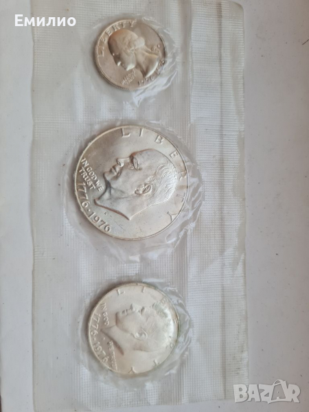 USA 🇺🇸 SILVER SET 1776-1976 , снимка 1