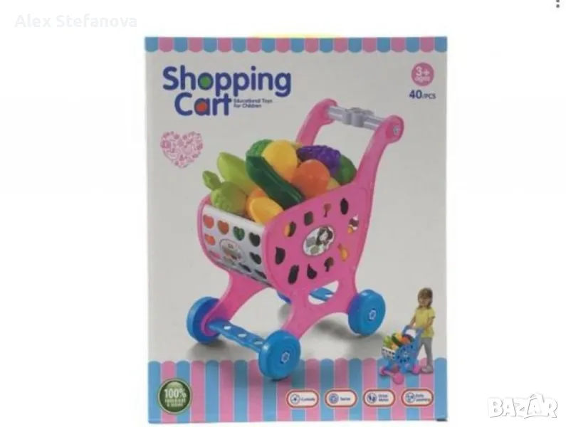 пазарска количка с плодове , снимка 1