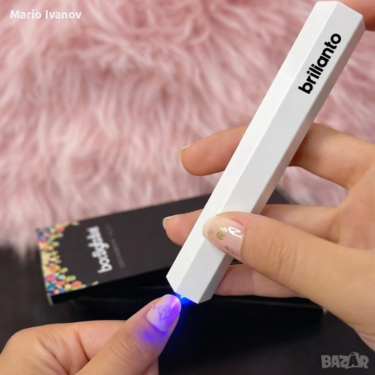 Преносима мини UV лампа за маникюр с Type-C зареждане и два режима на таймера, снимка 1