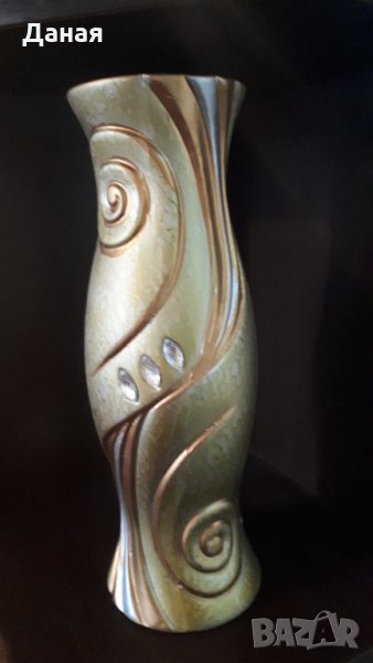 Керамични вази и бутилка декупаж - 10 лв , снимка 1