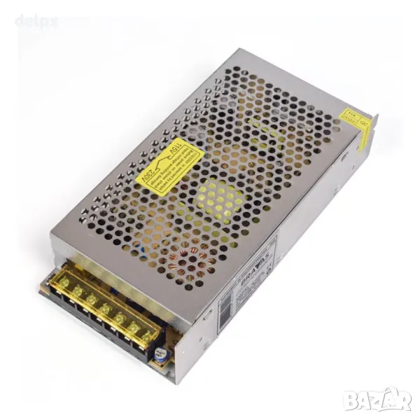 Адаптер, захранване, метален, LED осветление, камери, -12VDC, +12VDC, 15A, 180W, IP20, снимка 1