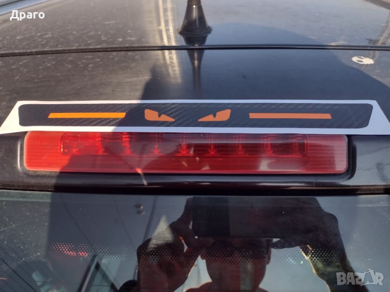 Стикер дявол заден стоп , снимка 1