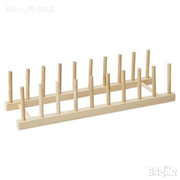 Дървена поставка за чинии, снимка 1