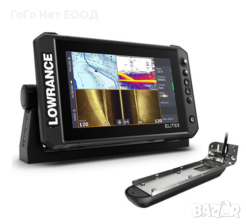 Сонар/GPS Lowrance Elite-9 FS със сонда 3-В-1, снимка 1