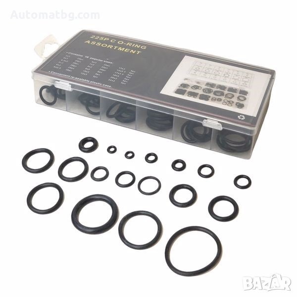 Комплект гумени пръстени Automat, Уплътнения, Пръстени, 225 бр, снимка 1