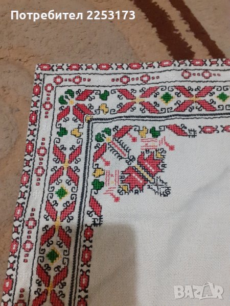 Рядко каре с бродирия, снимка 1