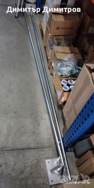 Мачта за активен мълниеприемник 2м поцинкована, снимка 1