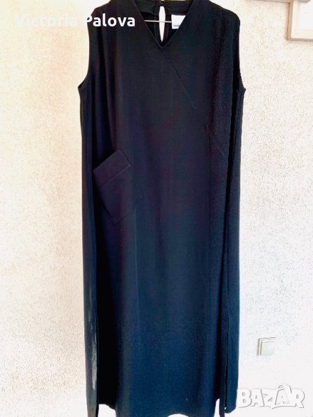 Дълга черна свободна рокля MARQUE NOIRE, снимка 1