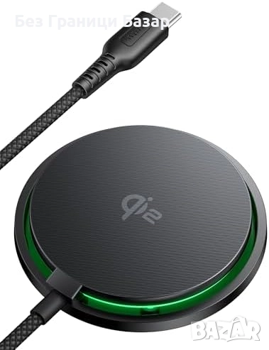 Ново INIU 15W Mag-Safe бързо зарядно с охлаждане за iPhone и AirPods, снимка 1