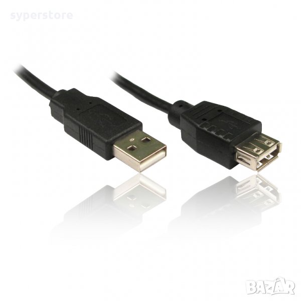 Кабел USB2.0 удължител - мъжко/женско 3м Качествен Digital One SP00033 Quality Cable USB2.0 type A-A, снимка 1
