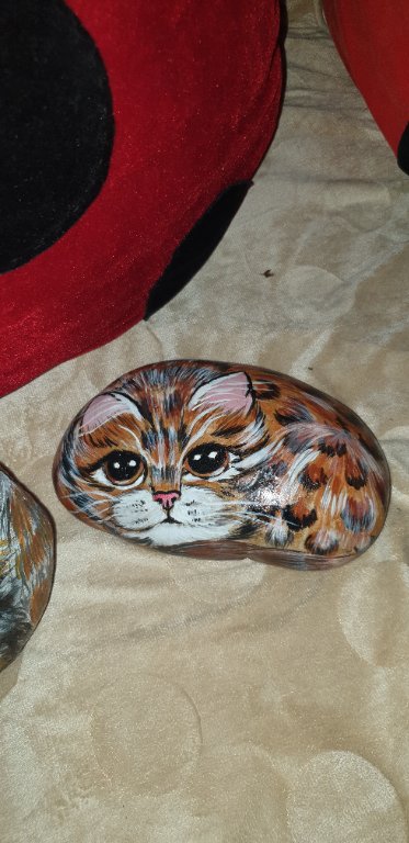 Продавам рисуван камък котки и калинки в Градински цветя и растения в гр.  Горна Оряховица - ID37224285 — Bazar.bg