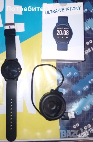 Smart часовник-черен