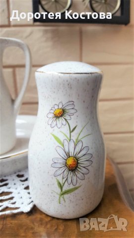 Прекрасен комплект с маргаритки от Англия, снимка 2 - Антикварни и старинни предмети - 39396565