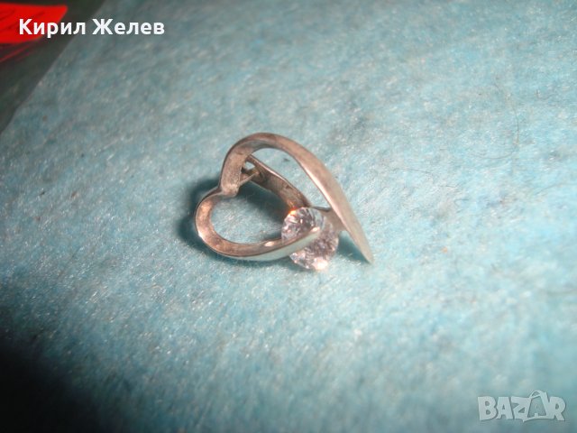 СКЪПОЦЕННА СРЕБЪРНА АРТ СЪРЦЕВИДНА ОБЕЦА СРЕБРО 925 с ЮВЕЛИРНО ФАСЕТИРАН ЦИРКОН 25712, снимка 13 - Обеци - 35818503