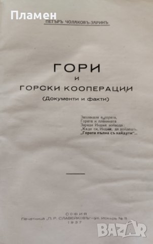 Гори и горски кооперации Петъръ Чолаковъ-Заринъ, снимка 3 - Антикварни и старинни предмети - 41506036