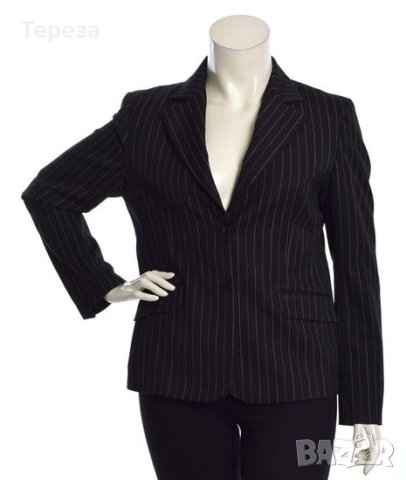 🆕 Черно сако райе / XL , снимка 2 - Сака - 41704264