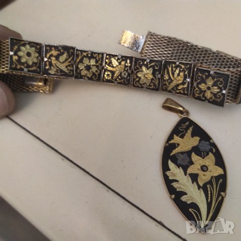 toledo damascene Оригинална ръчна изработка АРТ ДЕКО , снимка 2 - Гривни - 41723025