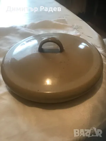 ЕМАЙЛИРАНИ СЪДОВЕ..КОТЛАРКА ЗА МЛЯКО 4.5 Л--НОВА ТЕНДЖ.11Л ВТОРА ЗАПАЗ. ЗАКАЛЕНО СТЪКЛО КАПАК Ф 28  , снимка 14 - Съдове за готвене - 48675031