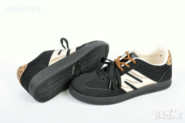 НОВО! Ниски спортни дамски кецове - Два цвята, снимка 5 - Кецове - 51688667