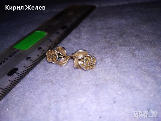 СТАРИННИ СРЕБЪРНИ ОБЕЦИ - РОЗИЧКИ СРЕБРО 925 ИЗКЛЮЧИТЕЛНО ФИНА МАЙСТОРСКА РЪЧНА АРТ ИЗРАБОТКА 34431, снимка 3 - Обеци - 39653909