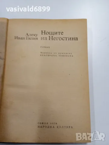 Алеку Гилия - Нощите на Негостина , снимка 4 - Художествена литература - 49385330