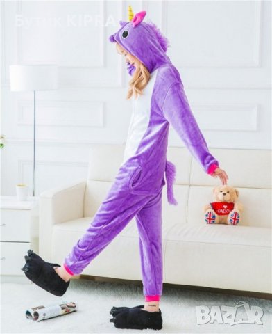  Пухкава пижама, Костюми тип onesie и kigurumi еднорог, снимка 1 - Пижами - 38312191