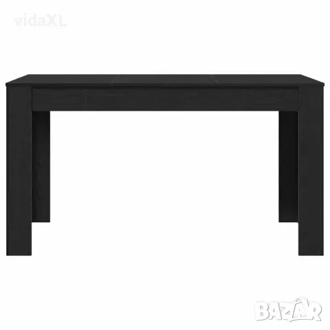 vidaXL Трапезна маса Черен дъб 140 x 74,5 x 76 см Инженерна дървесина, снимка 5 - Маси - 56148369