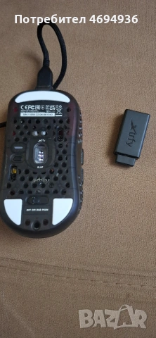 Xtrfy MZ1W RGB безжична игрална мишка черна, мишка, снимка 5 - Клавиатури и мишки - 53064956
