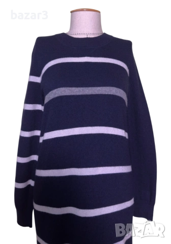 Semicouture рокля кашмир и вълна райе размер М, снимка 2 - Рокли - 53715758