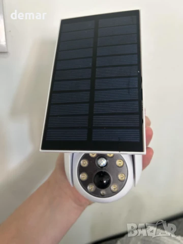 Vistrix соларна LED охранителна лампа и макетна CCTV камера с PIR сензор, IP65, снимка 8 - Соларни лампи - 50771004