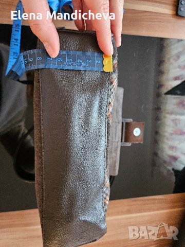 Артистична Чанта от Happy Owls Antoinette Deli Atelier, естествена кожа и естествен велур, снимка 3 - Чанти - 44156700