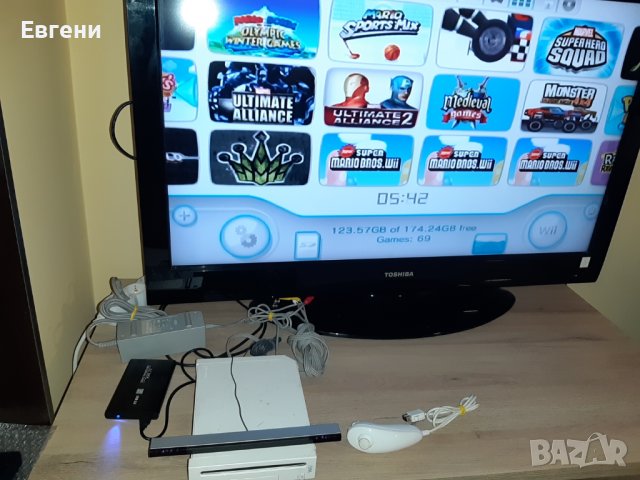 Нинтендо Nintendo wii комплект цената е за всичко 89 игри на хард диск, снимка 3 - Nintendo конзоли - 38924449