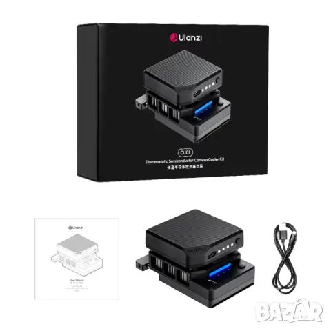 Нов модел охлаждаща система за фотоапарат Ulanzi CU01 с батерия, снимка 5 - Батерии, зарядни - 48552130
