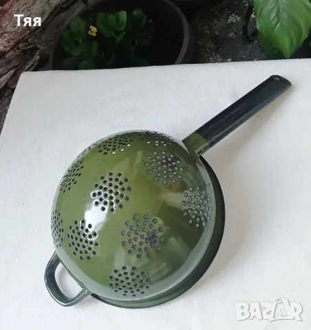 Емайлиран гевгир и тиганче , снимка 4 - Съдове за готвене - 55972863
