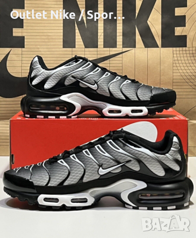 Nike TN AirMax Black Silver Metalic / Outlet, снимка 2 - Спортно елегантни обувки - 44666707