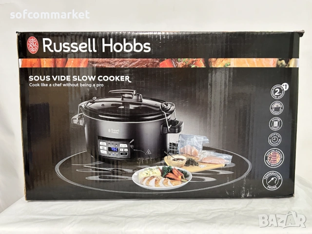 Уред за бавно готвене Russell Hobbs Sous Vide Slow Cooker - мултикукър