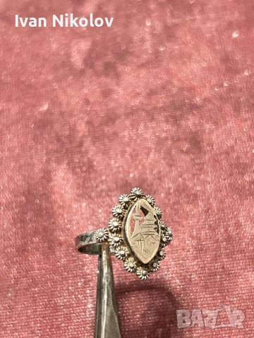 Дамски сребърен пръстен, ръчна изработка, снимка 2 - Пръстени - 52842680